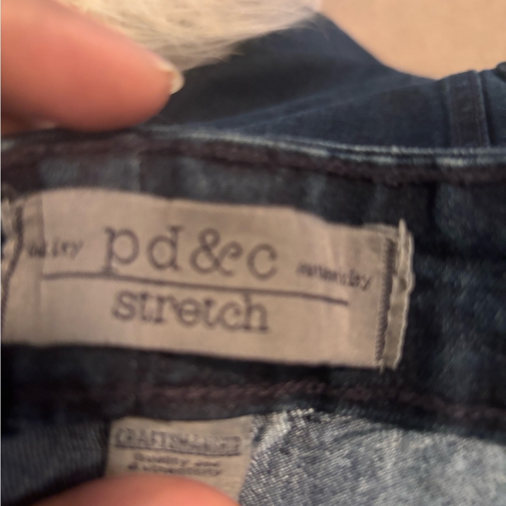 Men's Blue Dark Wash Stretch Jeans from PD&C